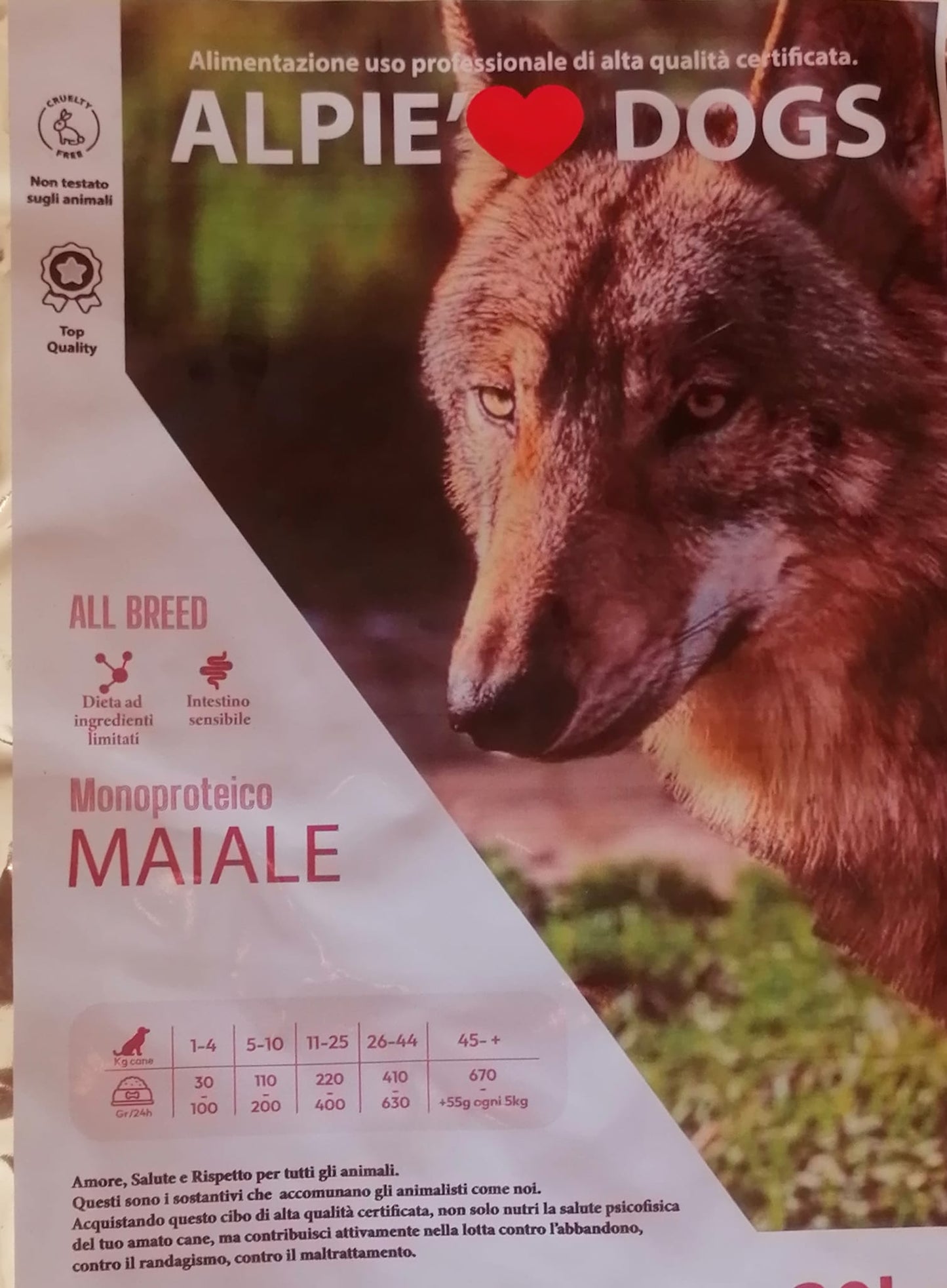 Linea Monoproteico Super Premium     20 kg